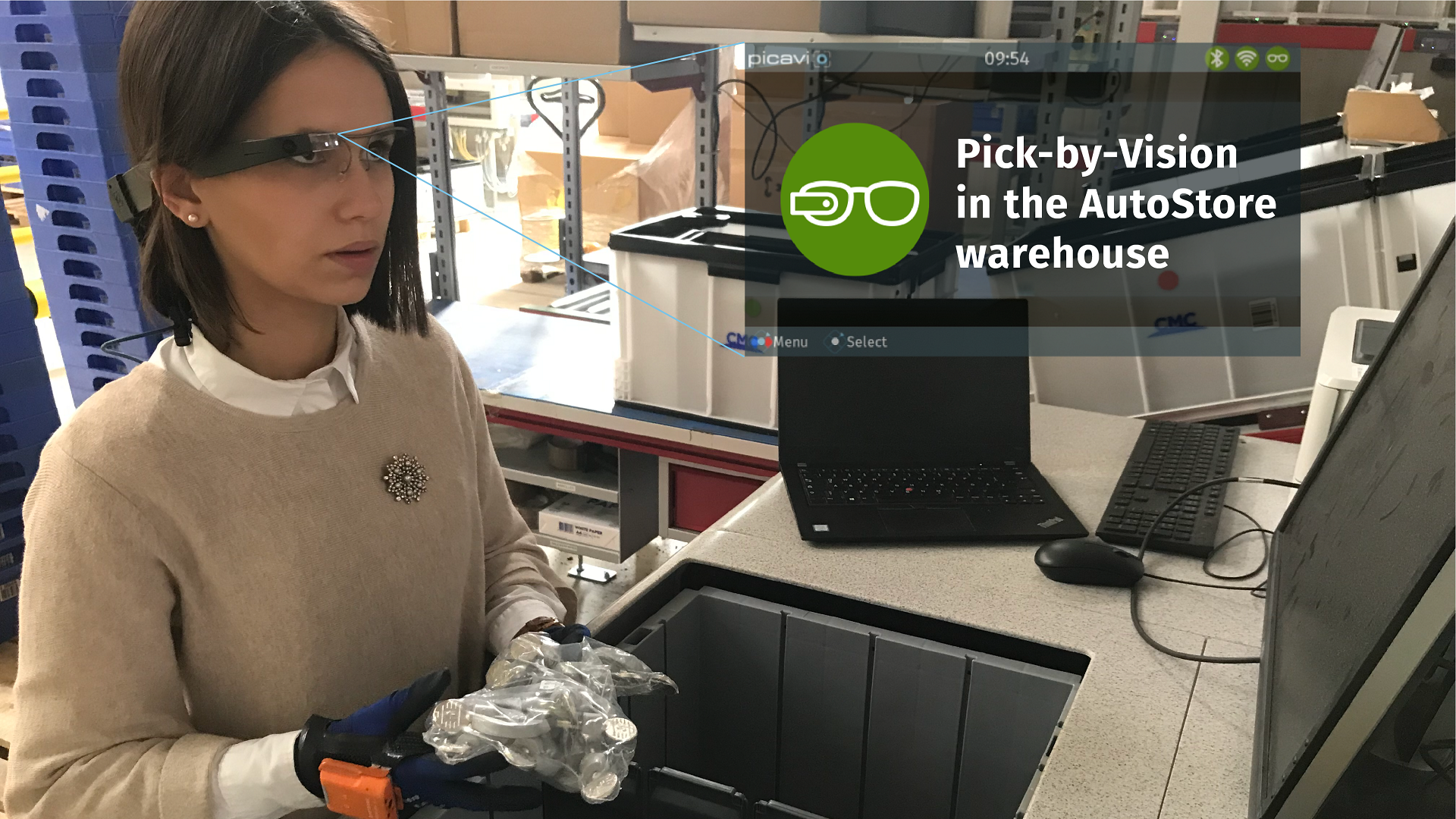 Pick-by-Vision in the AutoStore warehouse
